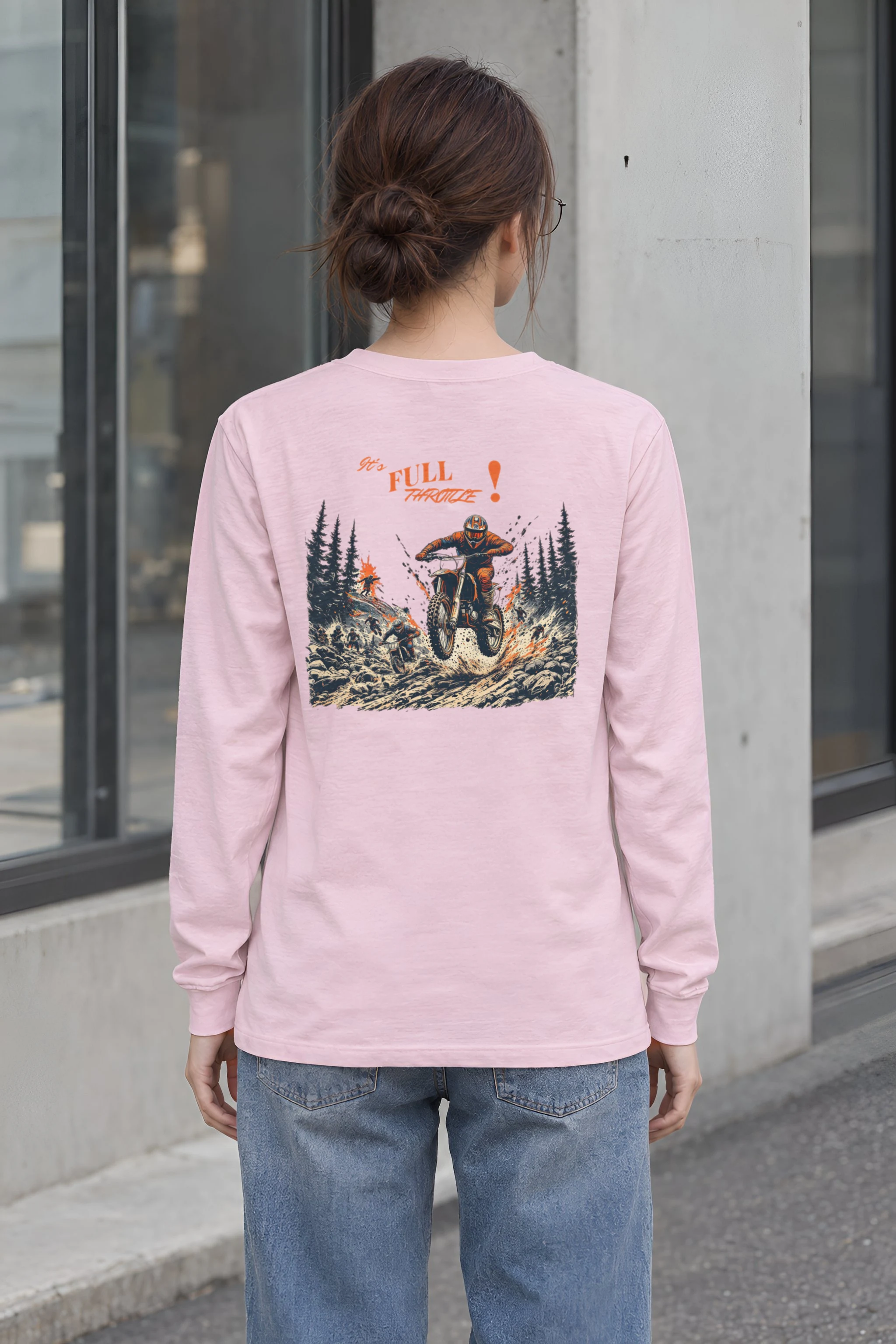 "Full Throttle" Unisex Longsleeve T-shirt