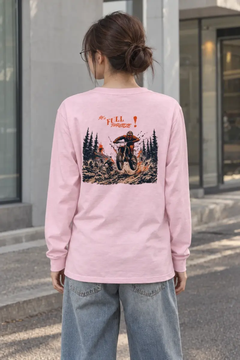 "Full Throttle" Unisex Longsleeve T-shirt | Gildan 2400