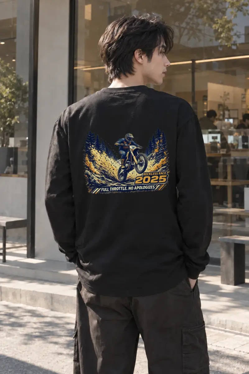 "Full Throttle" Unisex Longsleeve T-shirt | Gildan 2400