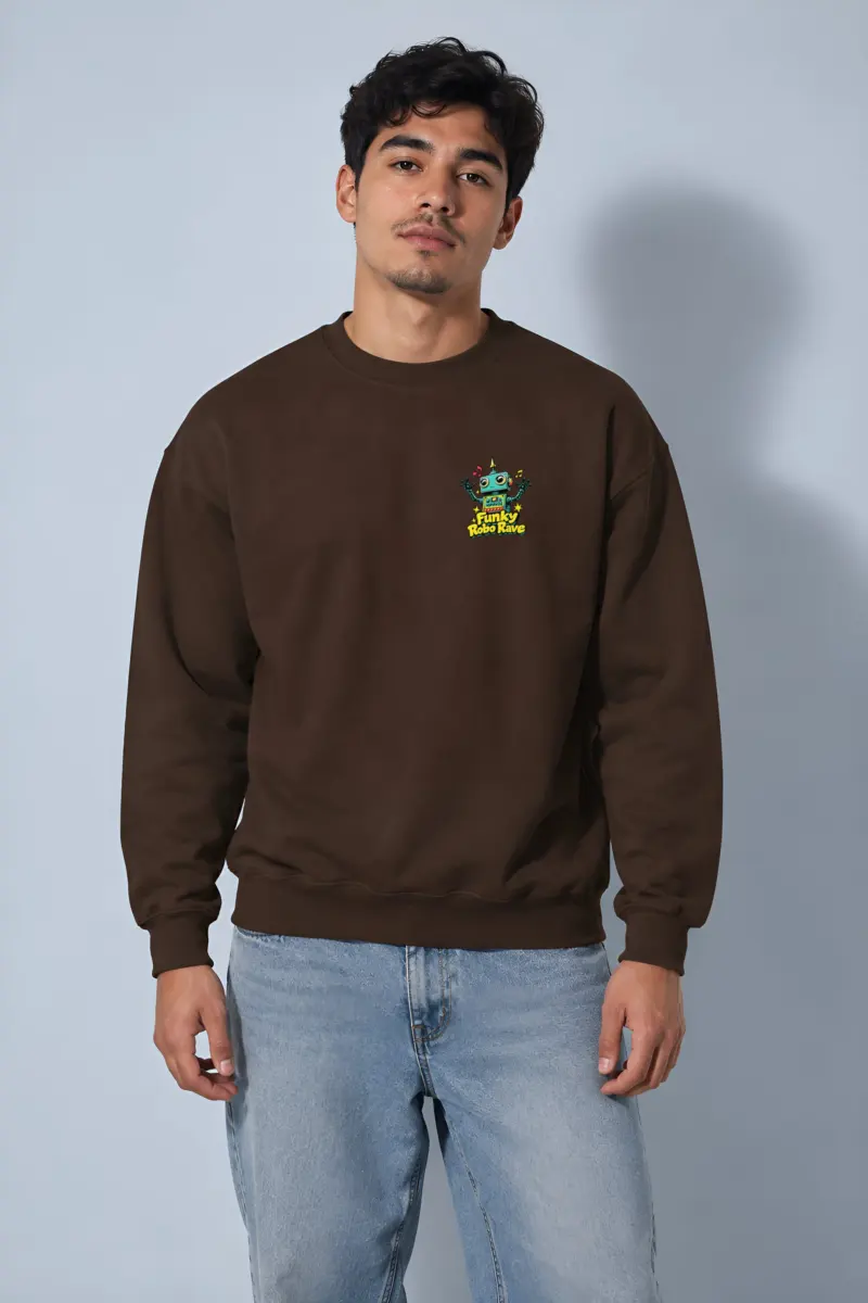 "Funky Robo Rave" Heavy Blend Unisex Crewneck Sweatshirt