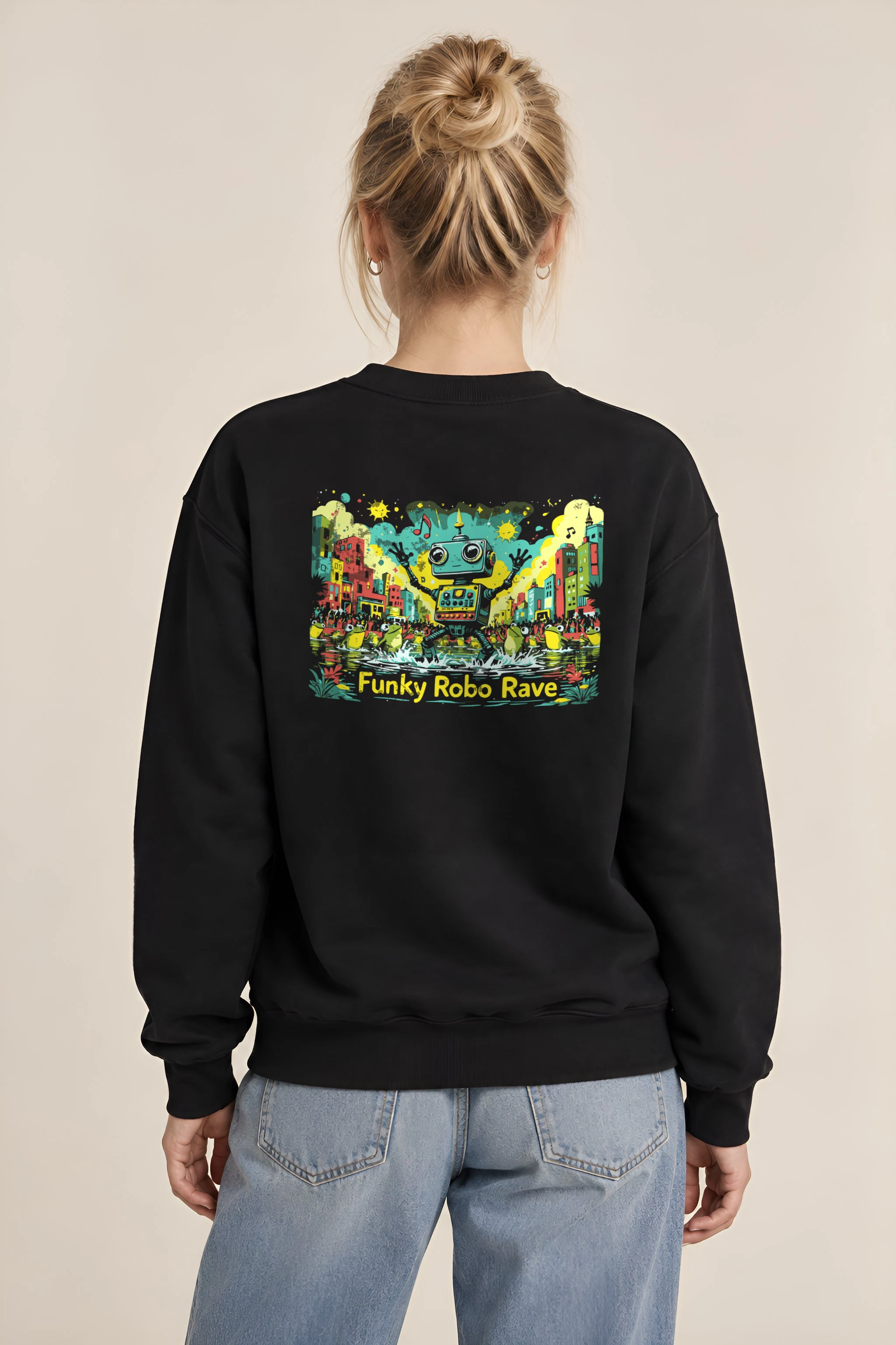 "Funky Robo Rave" 1 Crewneck Sweatshirt