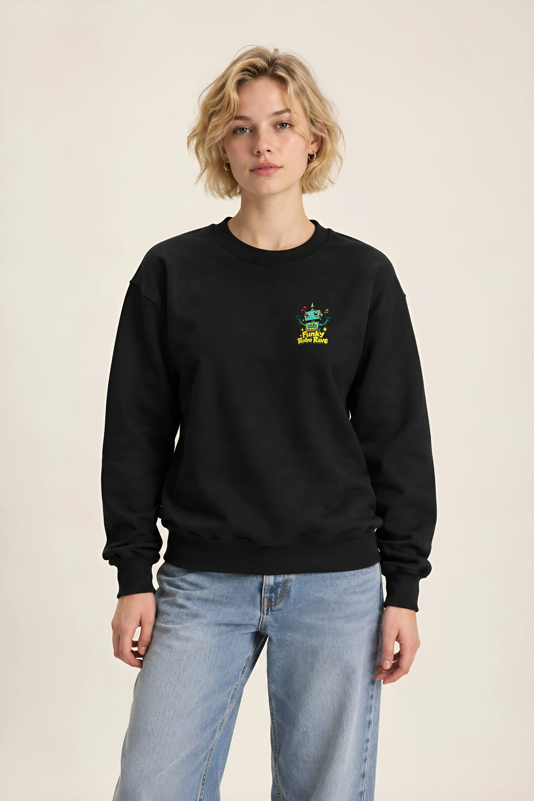"Funky Robo Rave" 1 Crewneck Sweatshirt