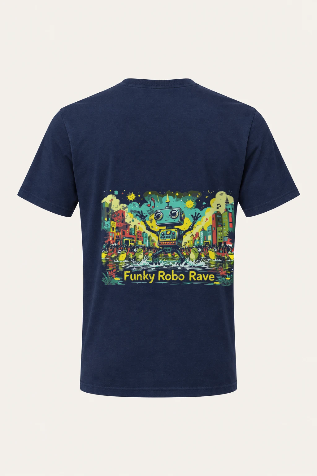 "Funky Robo Rave" Heavyweight Unisex Crewneck T-shirt | Gildan 5000