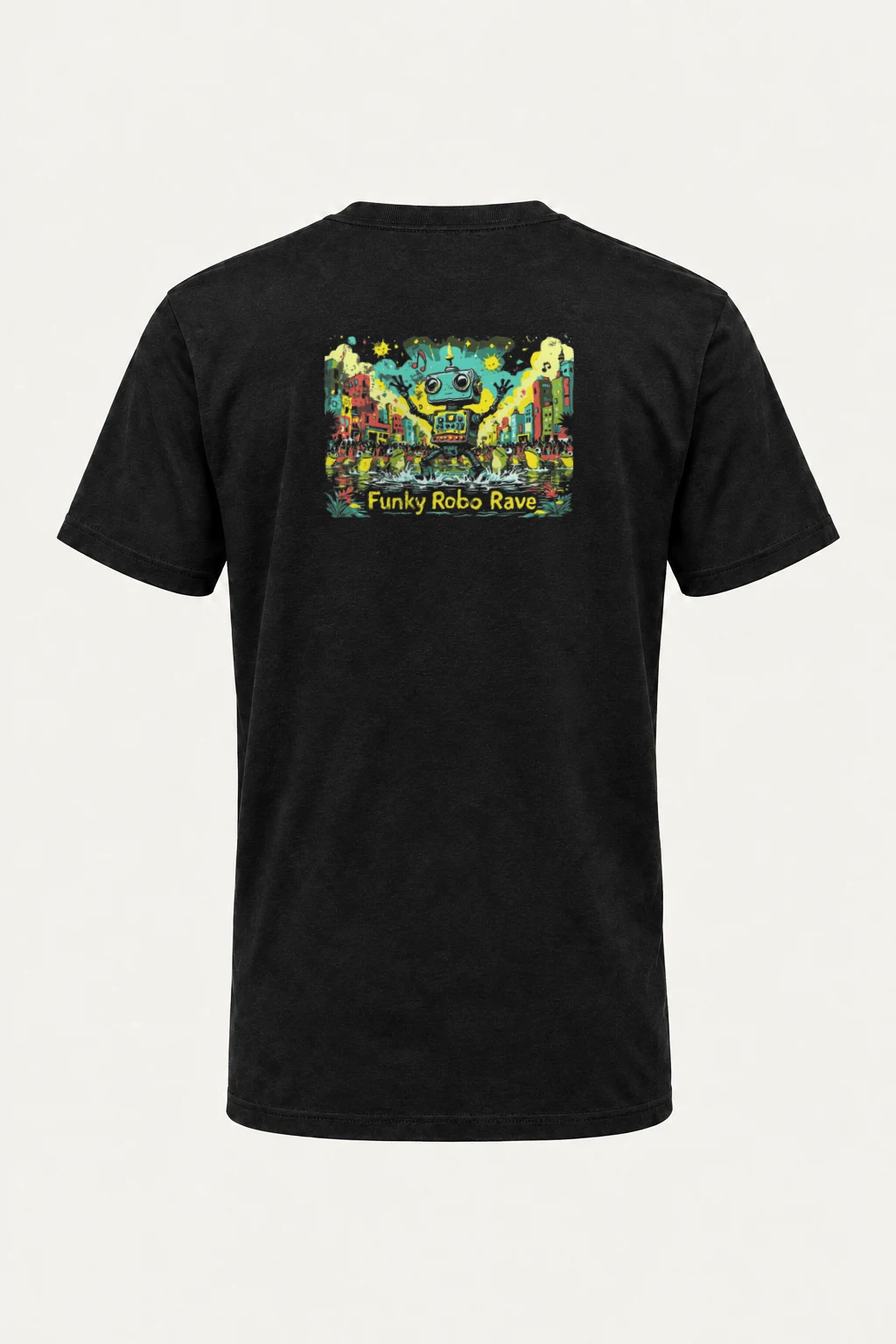 "Funky Robo Rave" Heavyweight Unisex Crewneck T-shirt | Gildan 5000