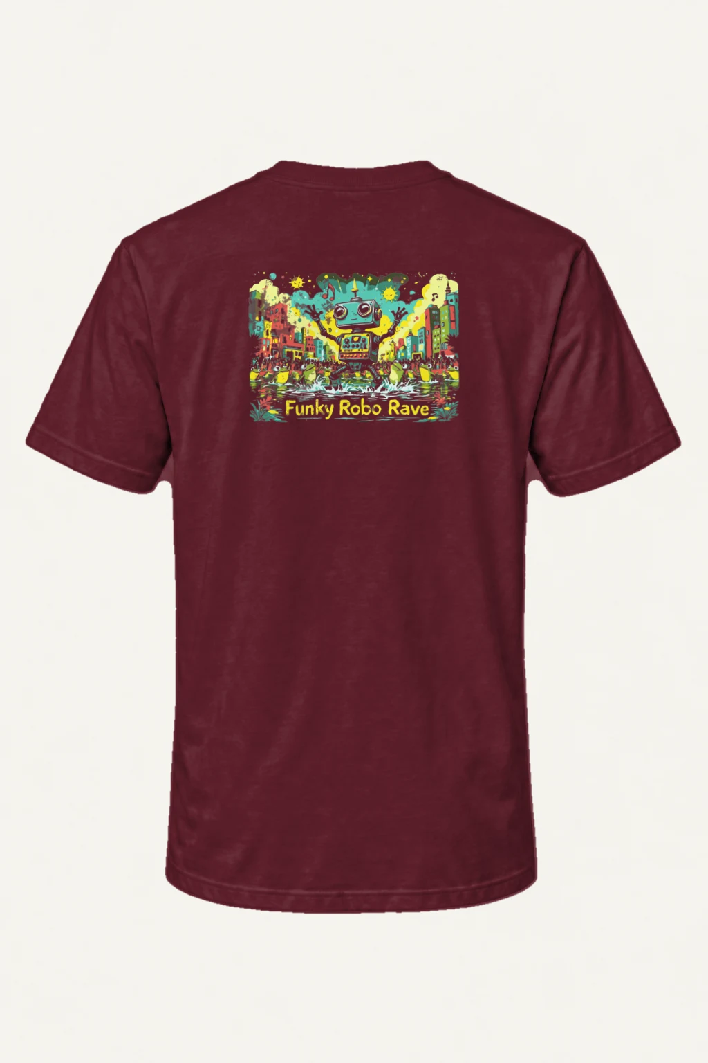 "Funky Robo Rave" Heavyweight Unisex Crewneck T-shirt | Gildan 5000