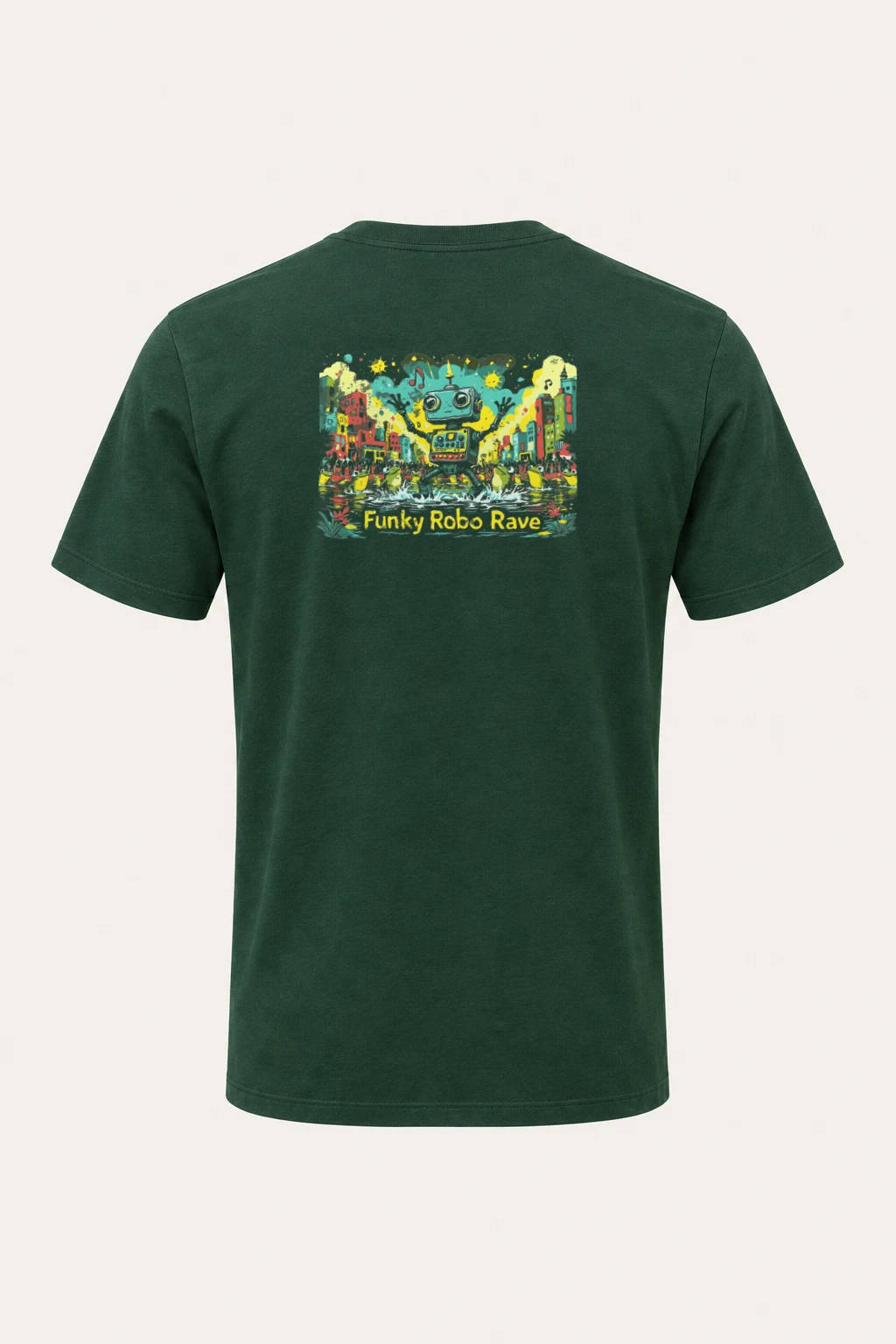 "Funky Robo Rave" Heavyweight Unisex Crewneck T-shirt | Gildan 5000