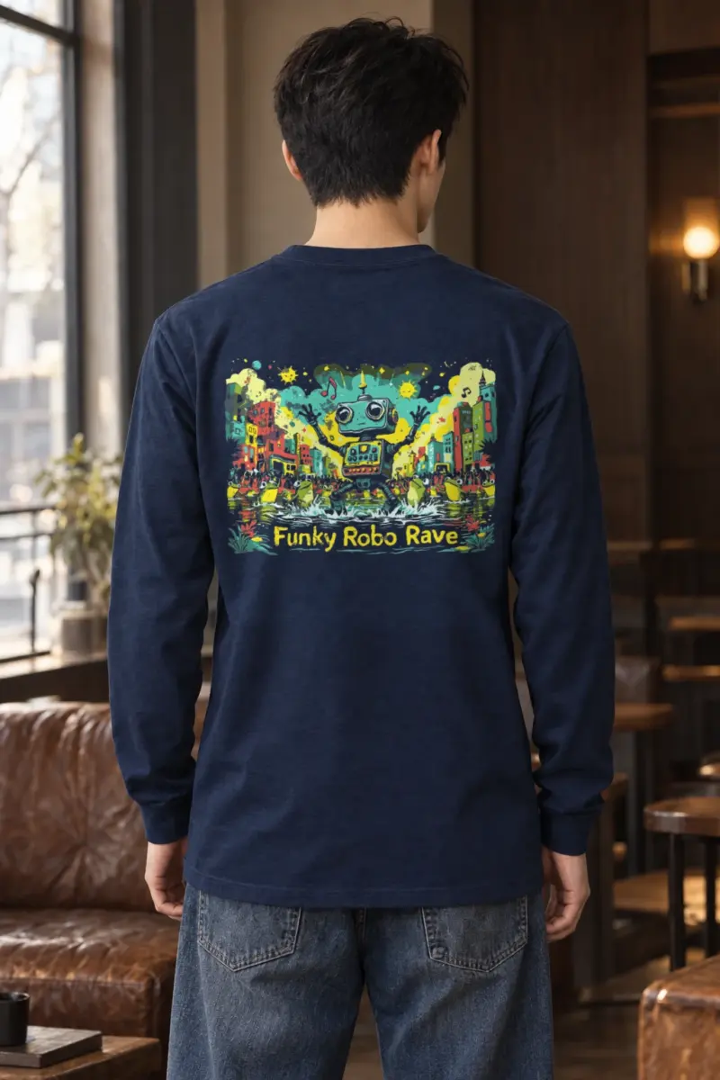 "Funky Robo Rave" Unisex Longsleeve T-shirt