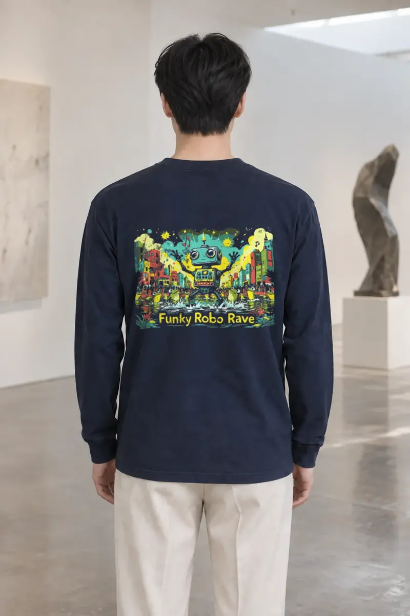 "Funky Robo Rave" Unisex Longsleeve T-shirt | Gildan 2400