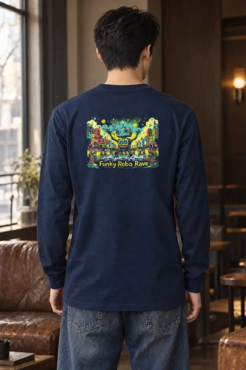 "Funky Robo Rave" Unisex Longsleeve T-shirt