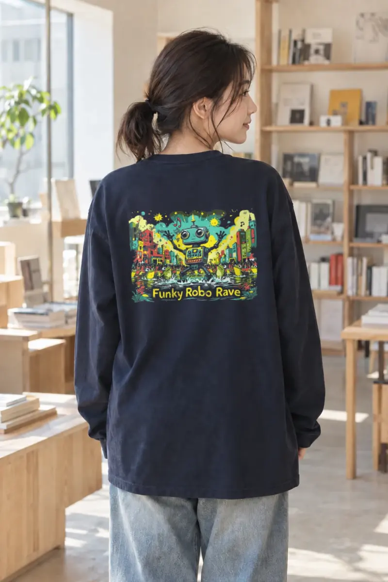 "Funky Robo Rave" Unisex Longsleeve T-shirt | Gildan 2400