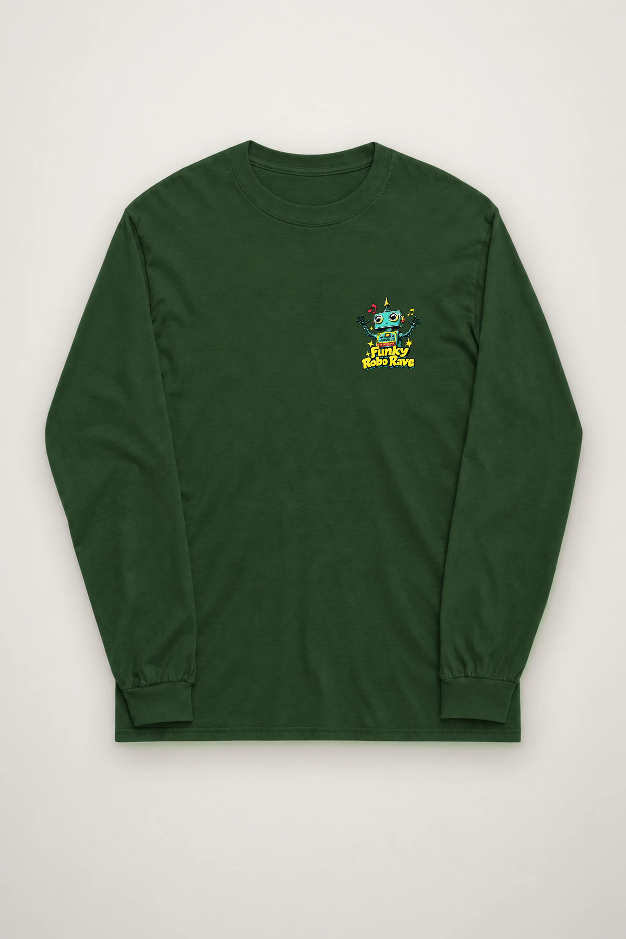 "Funky Robo Rave" Unisex Longsleeve T-shirt