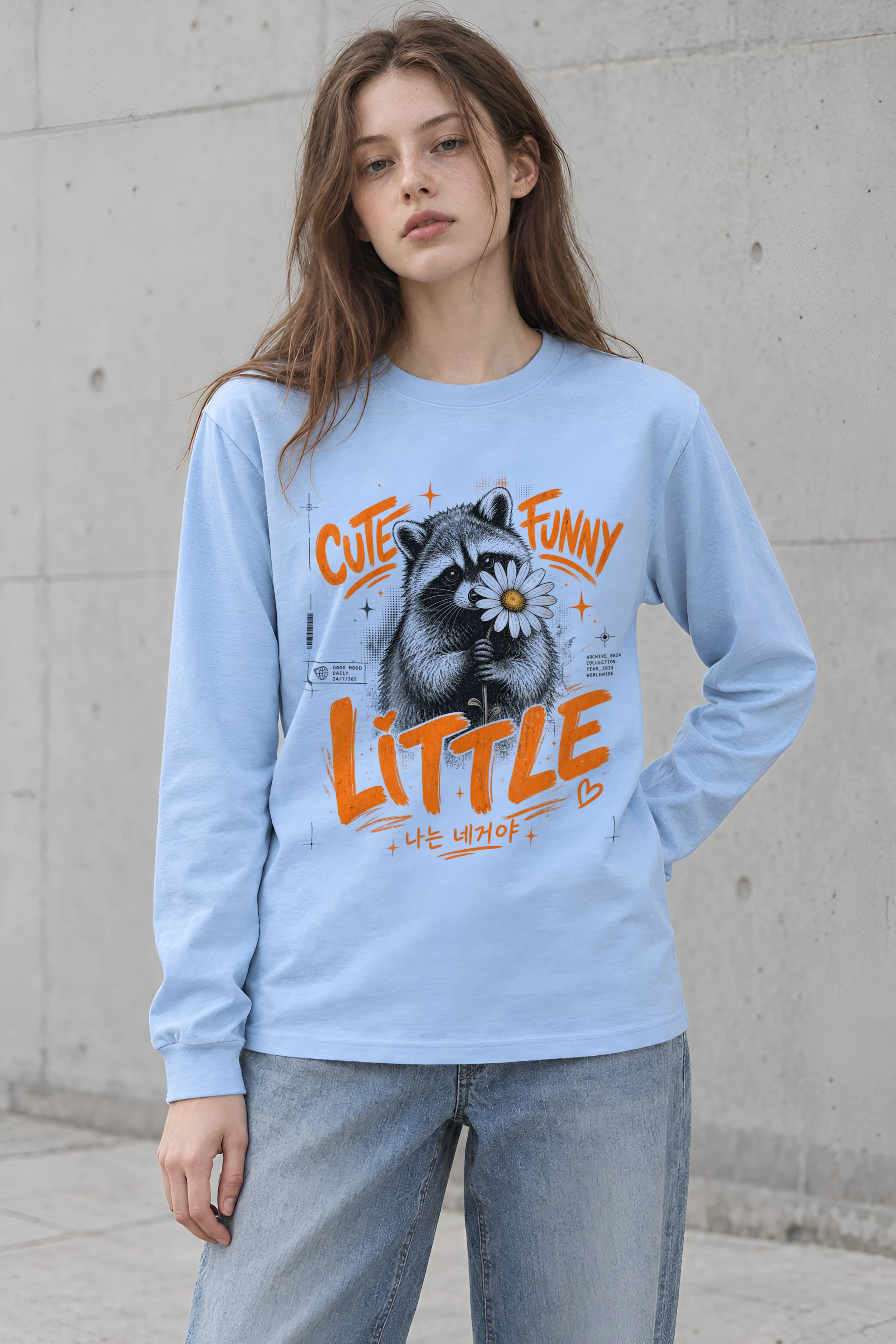 "Funny Little Good Mood" Unisex Longsleeve T-shirt