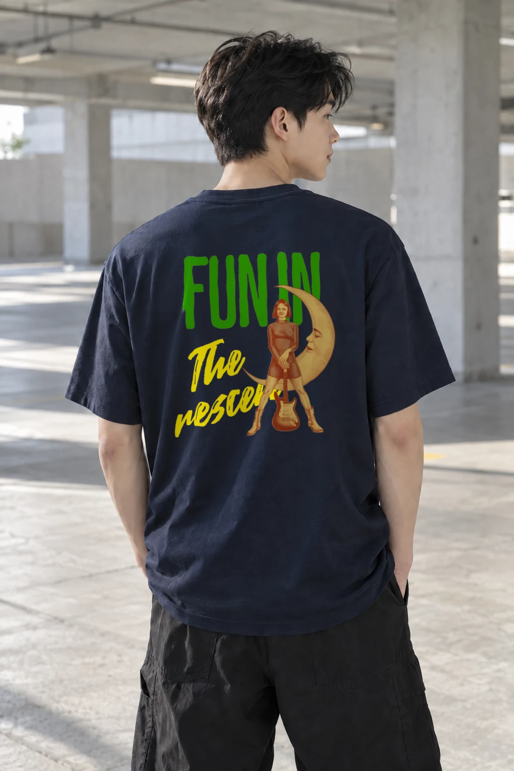 "Funny The Poster" Heavyweight Unisex Crewneck T-shirt | Gildan 5000