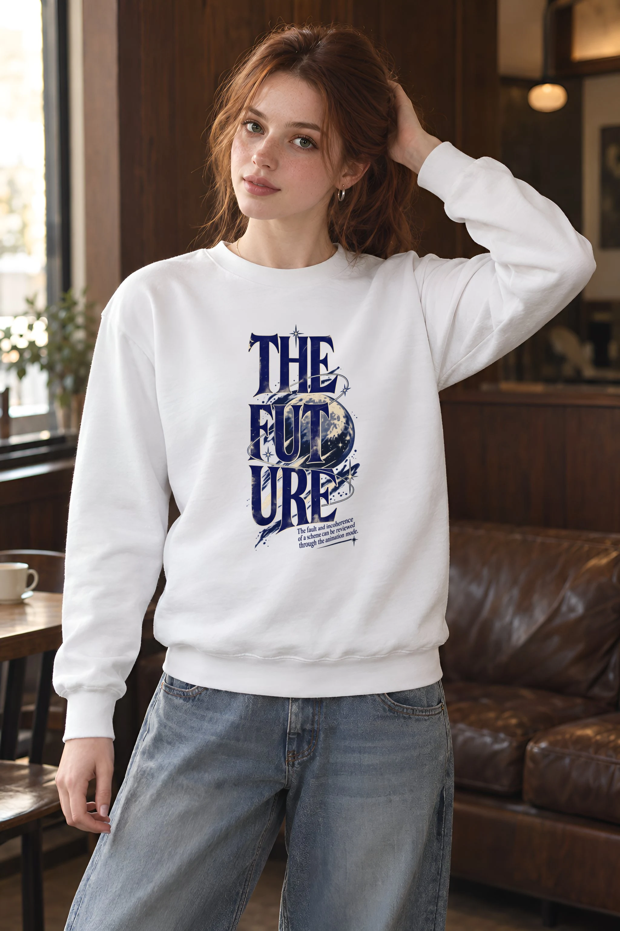 "Future Animation Mode" Heavy Blend Unisex Crewneck Sweatshirt