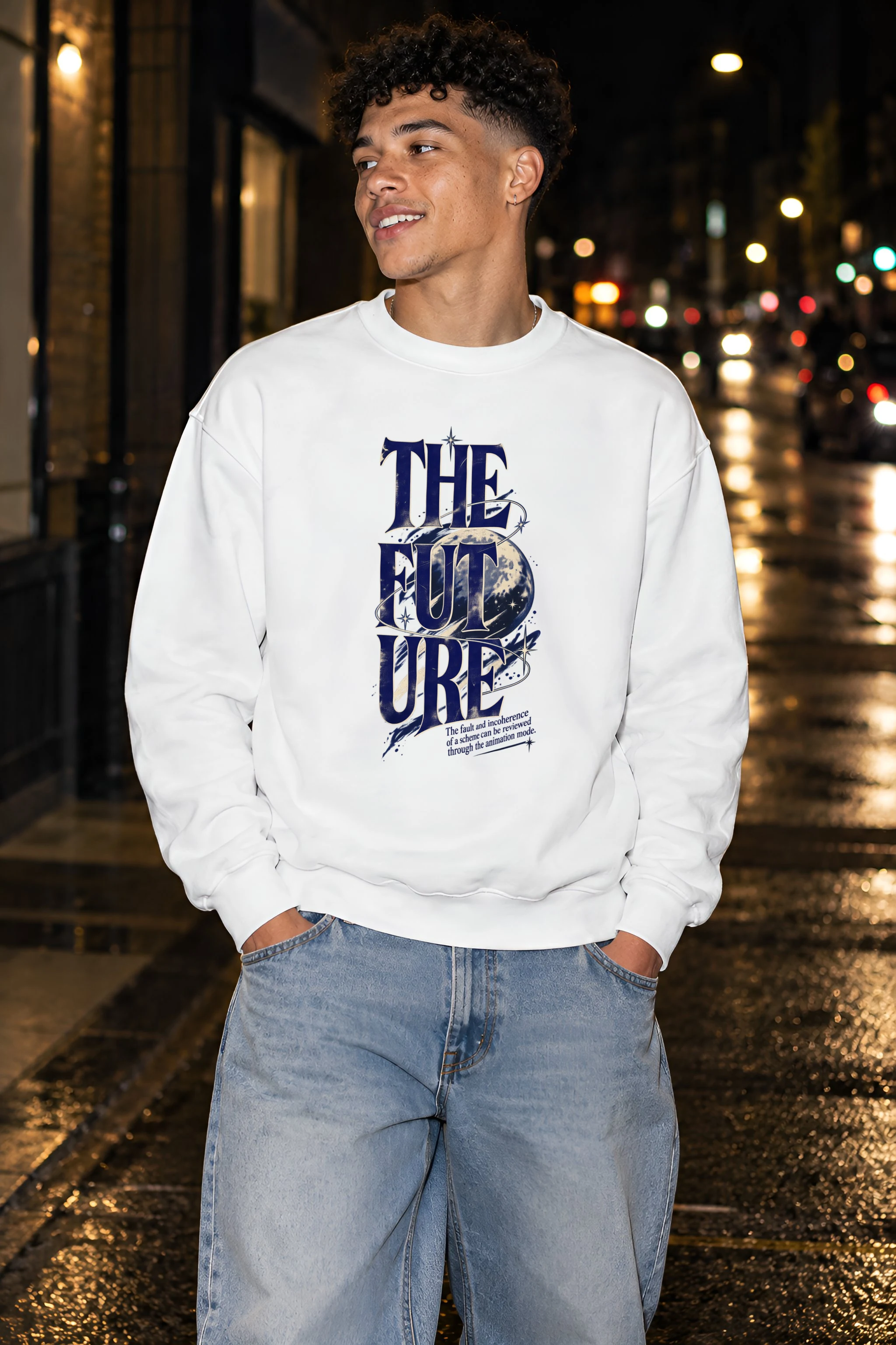 "Future Animation Mode" 1 Crewneck Sweatshirt
