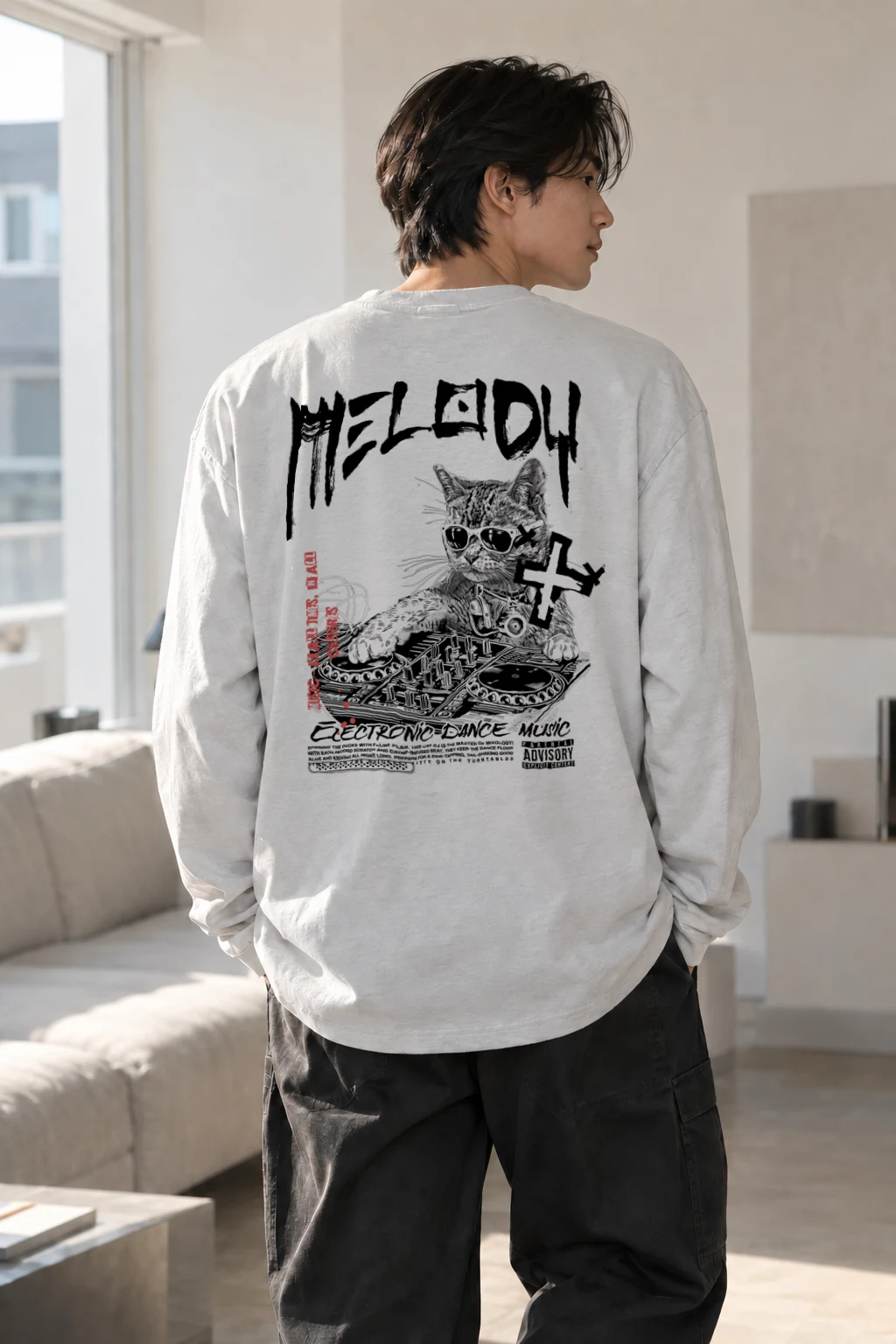 "Future Dance Music" Unisex Longsleeve T-shirt | Gildan 2400