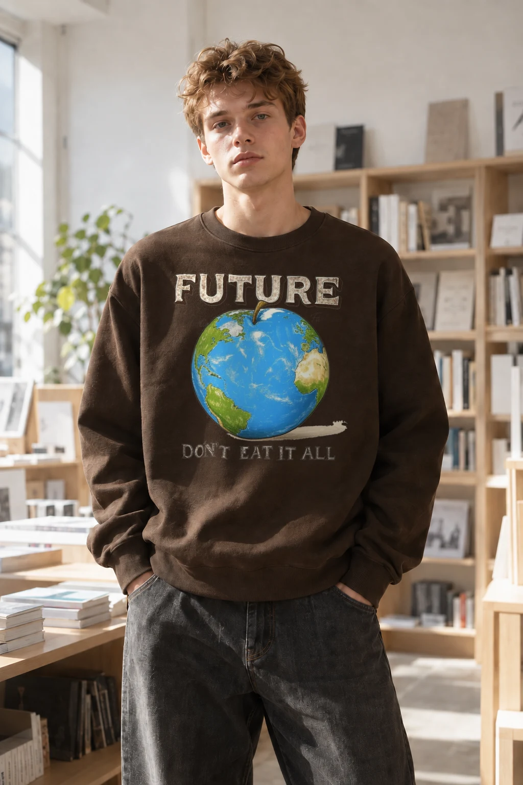 "Future Don’t Eat It All" Heavy Blend Unisex Crewneck Sweatshirt | Gildan 18000