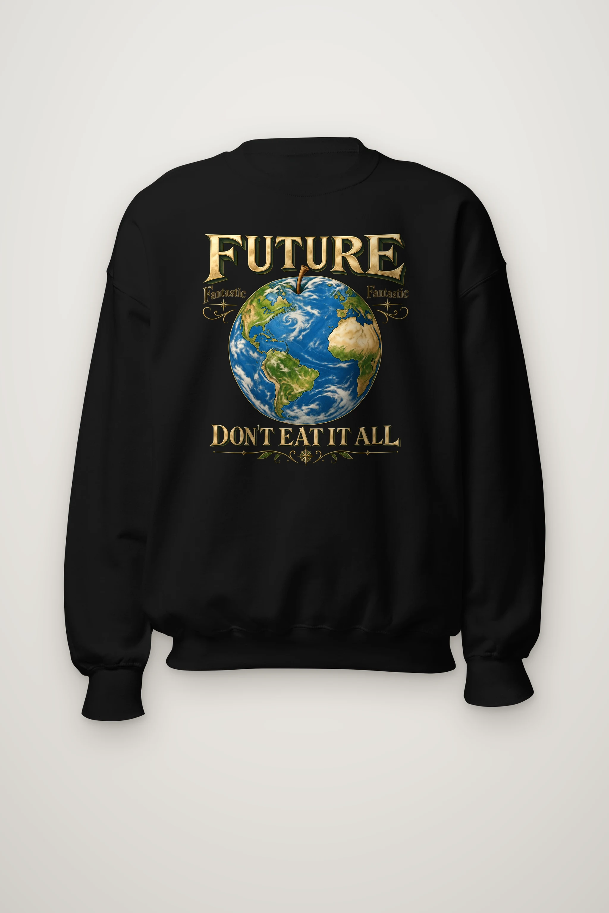 "Future Fantastic Globe" Heavy Blend Unisex Crewneck Sweatshirt