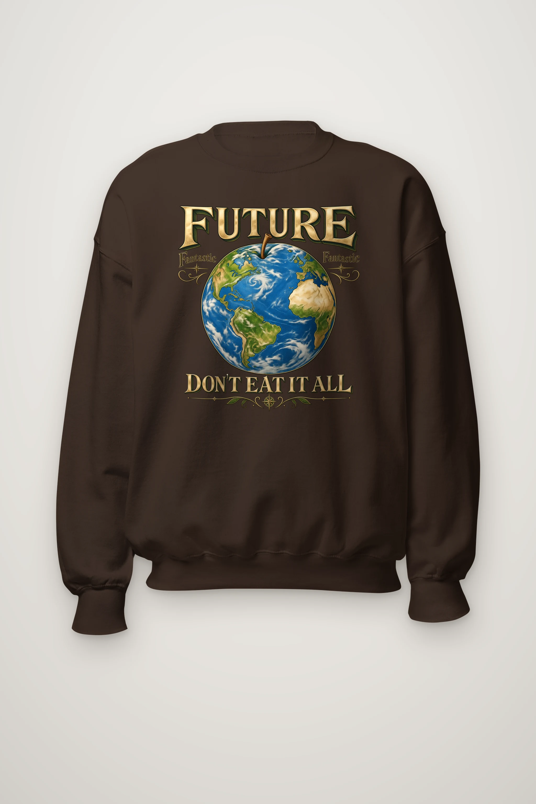 "Future Fantastic Globe" Heavy Blend Unisex Crewneck Sweatshirt