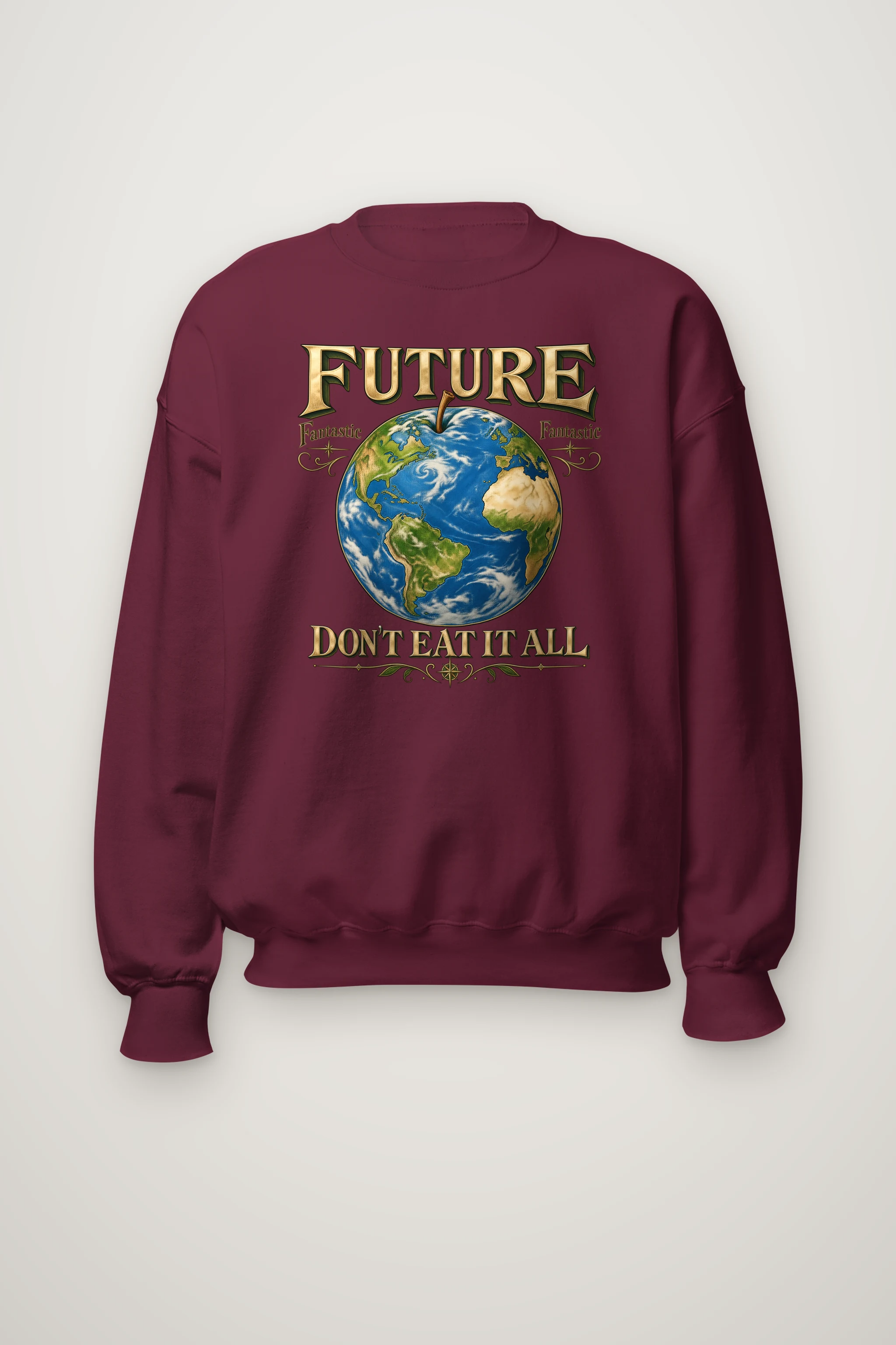 "Future Fantastic Globe" Heavy Blend Unisex Crewneck Sweatshirt