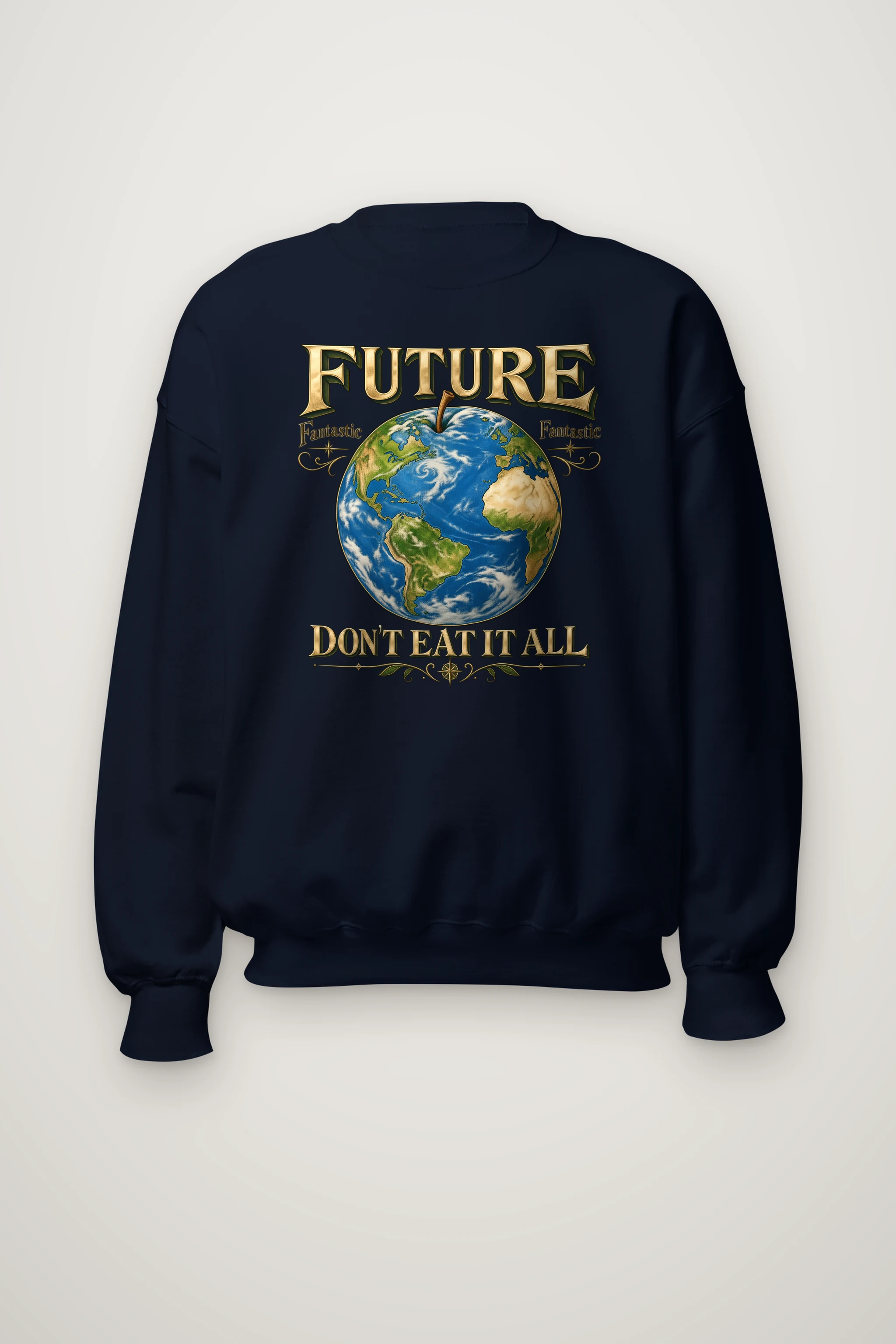 "Future Fantastic Globe" Heavy Blend Unisex Crewneck Sweatshirt
