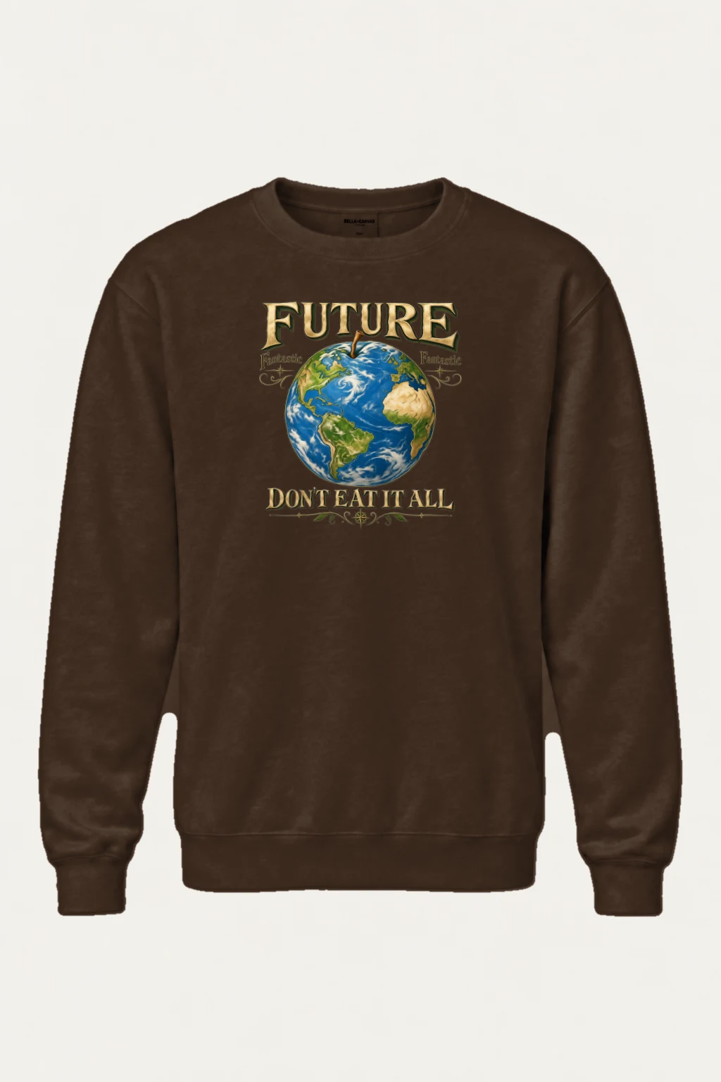 "Future Fantastic Globe" Heavy Blend Unisex Crewneck Sweatshirt | Gildan 18000