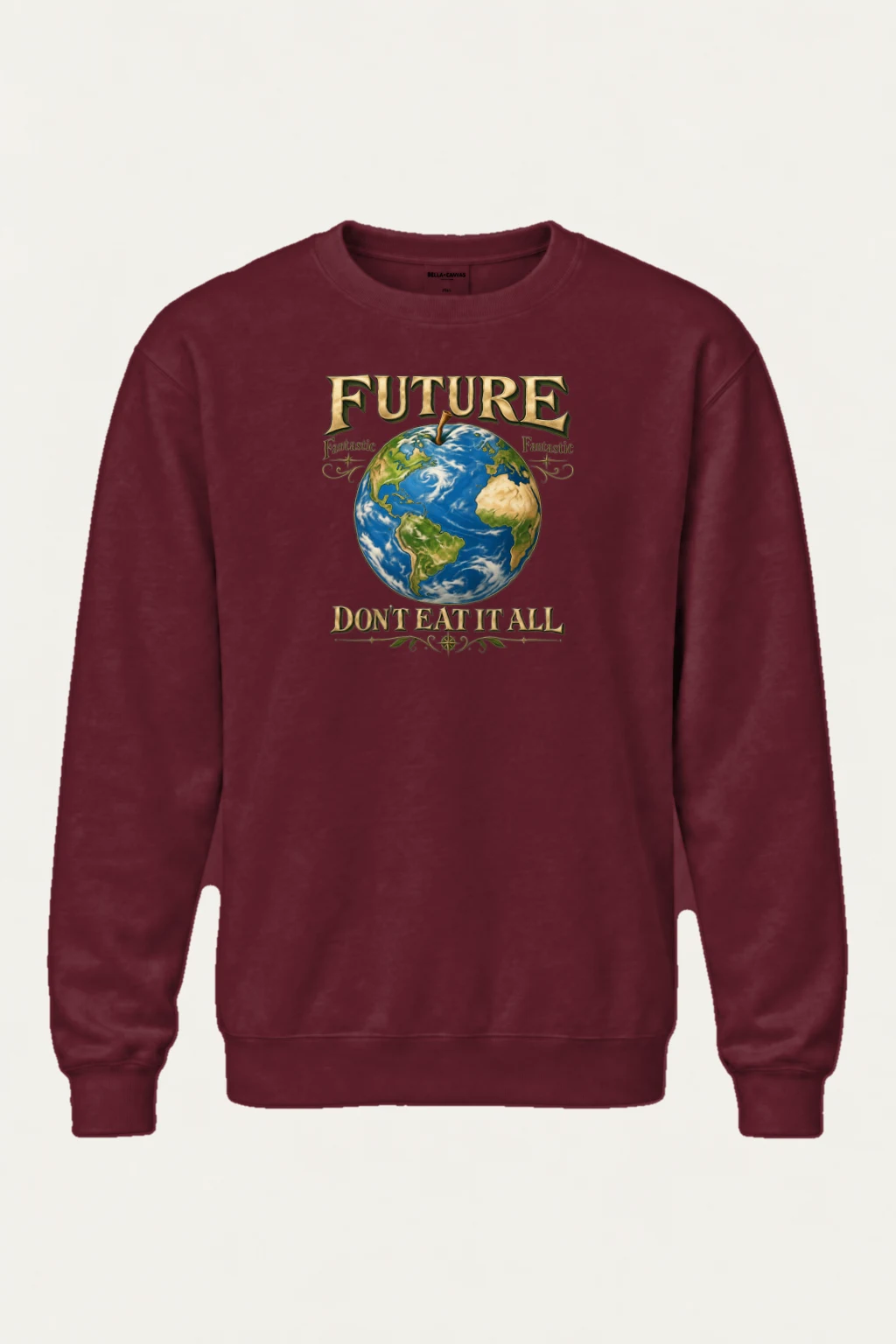 "Future Fantastic Globe" Heavy Blend Unisex Crewneck Sweatshirt | Gildan 18000