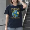 "Future Fantastic Globe" Heavyweight Unisex Crewneck T-shirt