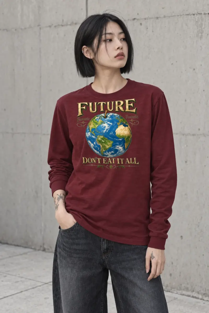 "Future Fantastic Globe" Unisex Longsleeve T-shirt