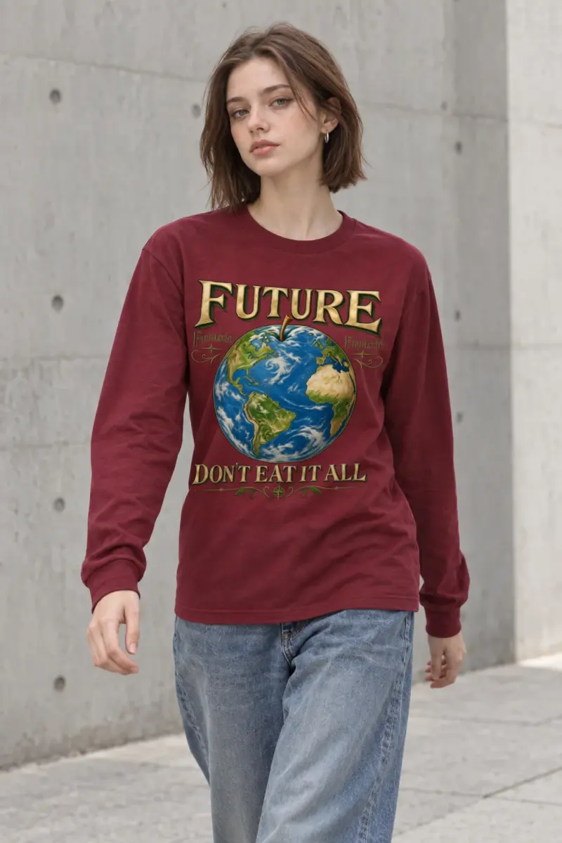 "Future Fantastic Globe" Unisex Longsleeve T-shirt