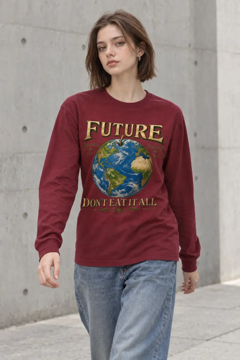 "Future Fantastic Globe" Unisex Longsleeve T-shirt