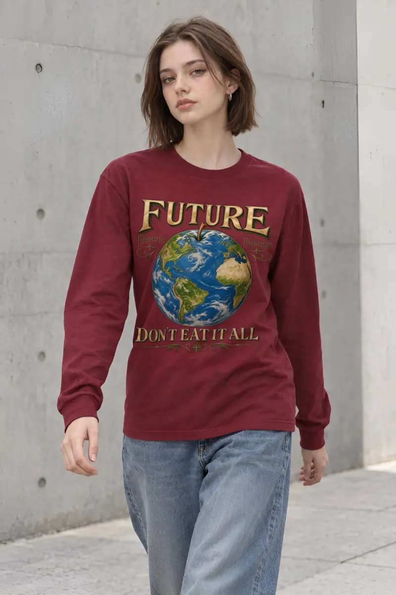 "Future Fantastic Globe" Unisex Longsleeve T-shirt