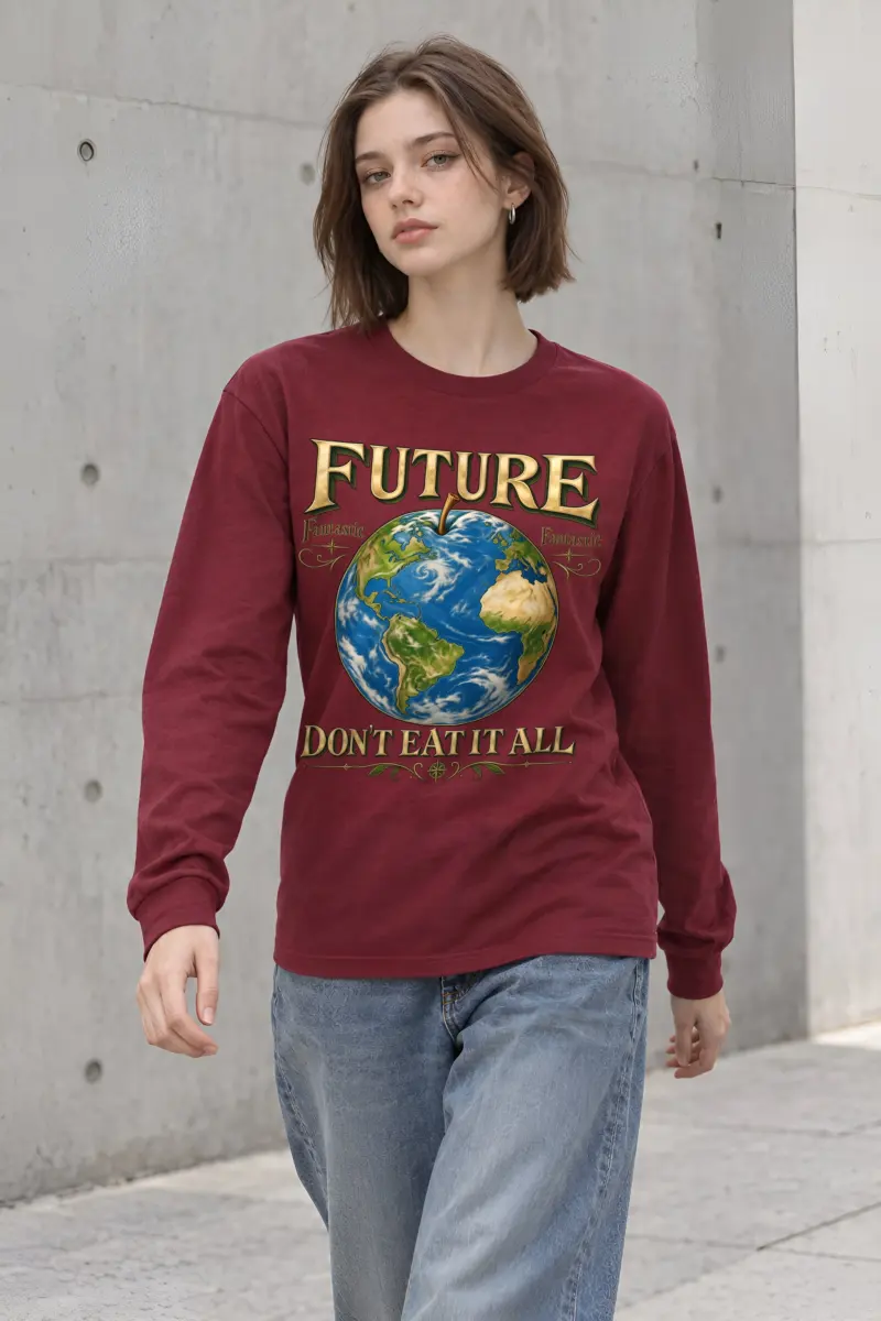 "Future Fantastic Globe" Unisex Longsleeve T-shirt