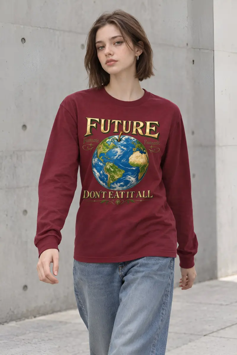 "Future Fantastic Globe" Unisex Longsleeve T-shirt