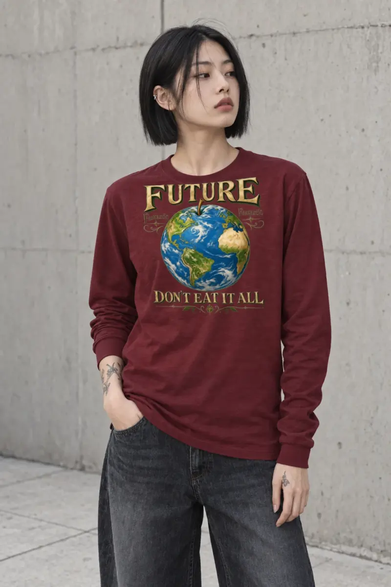 "Future Fantastic Globe" Unisex Longsleeve T-shirt