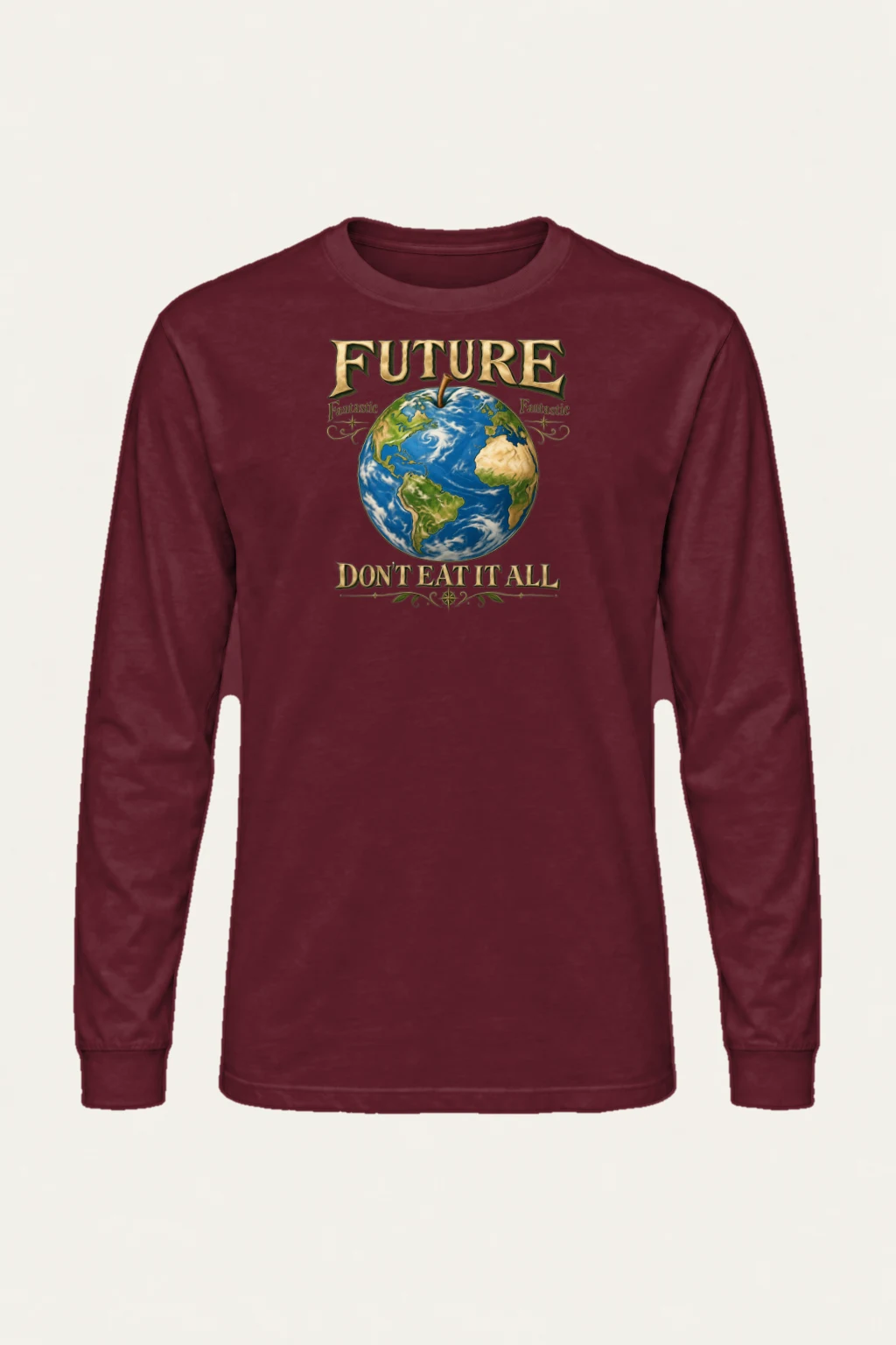 "Future Fantastic Globe" Unisex Longsleeve T-shirt | Gildan 2400