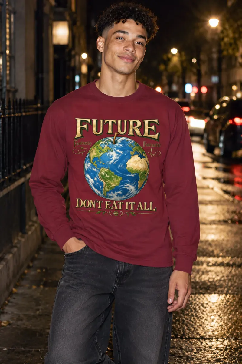"Future Fantastic Globe" Unisex Longsleeve T-shirt
