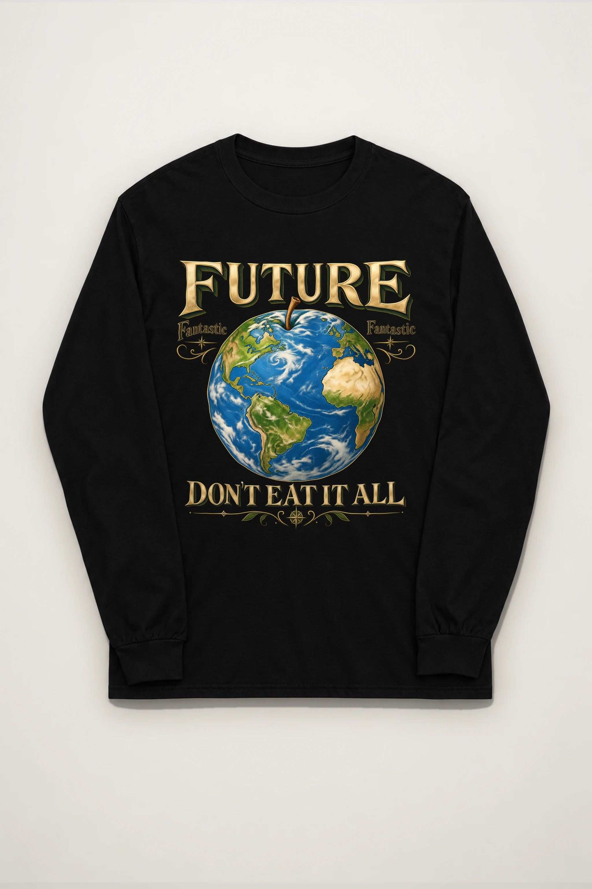 "Future Fantastic Globe" Unisex Longsleeve T-shirt