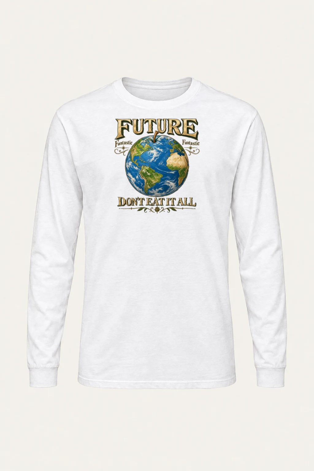 "Future Fantastic Globe" Unisex Longsleeve T-shirt | Gildan 2400