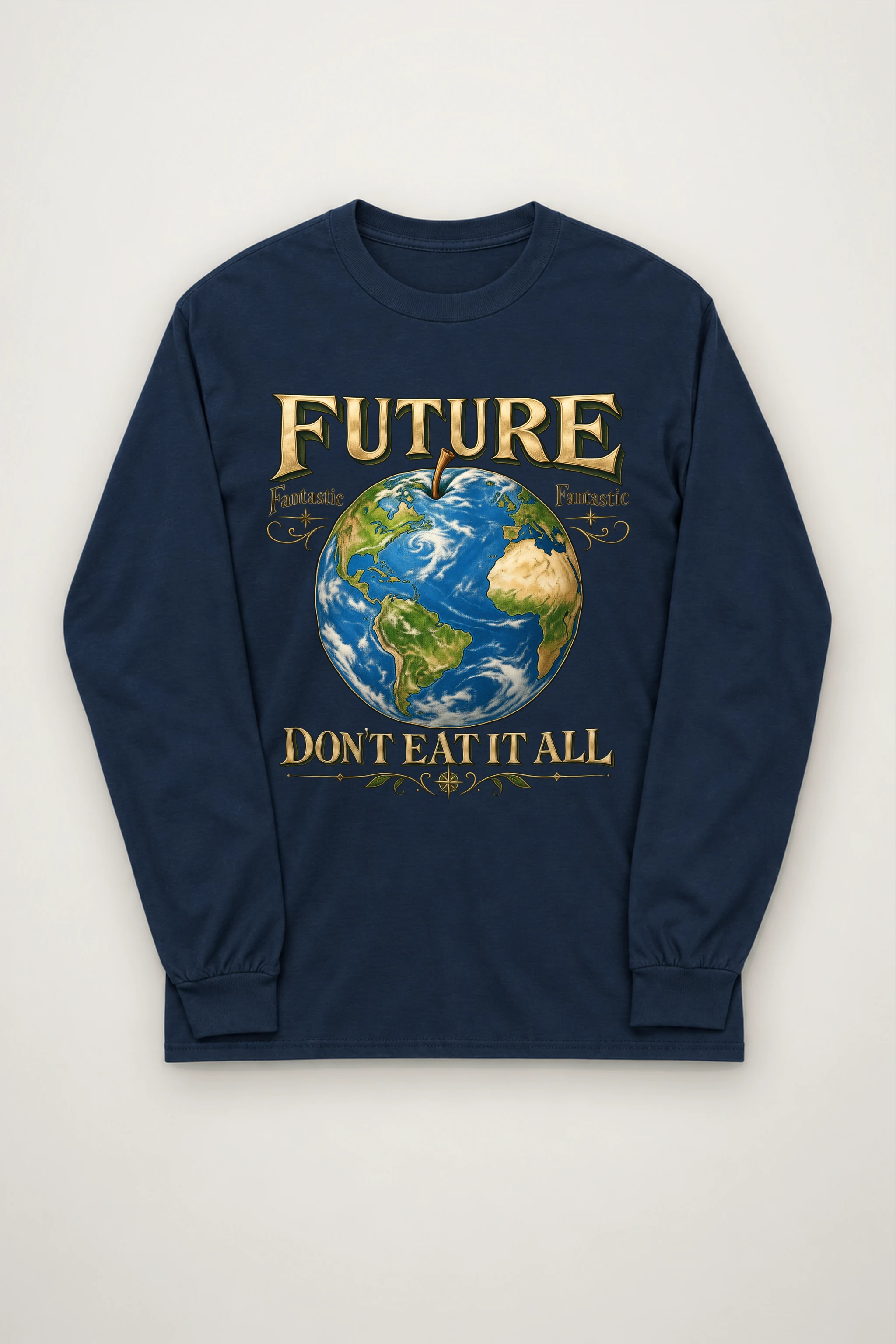 "Future Fantastic Globe" Unisex Longsleeve T-shirt