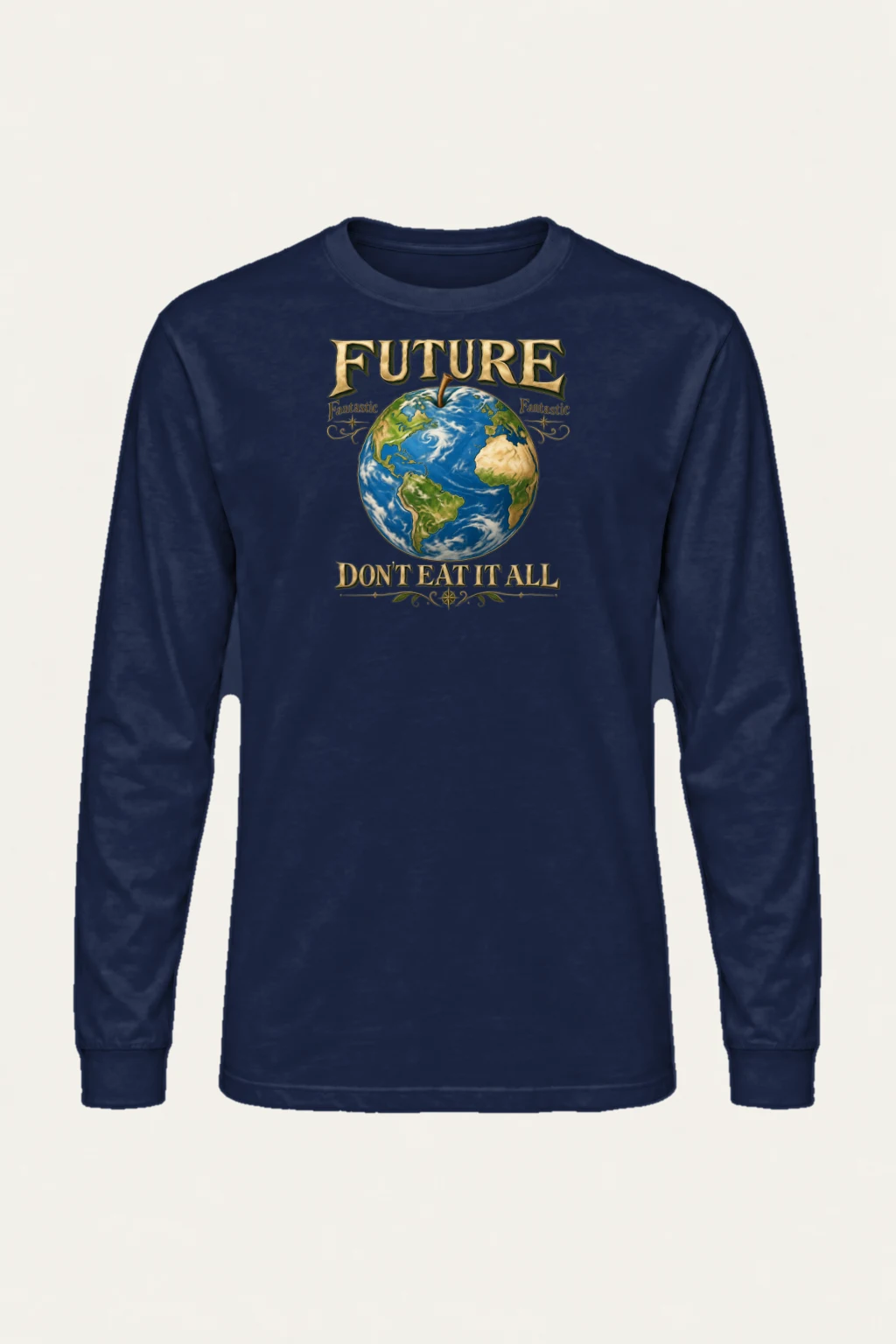 "Future Fantastic Globe" Unisex Longsleeve T-shirt | Gildan 2400