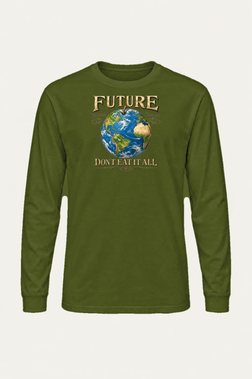 "Future Fantastic Globe" Unisex Longsleeve T-shirt | Gildan 2400