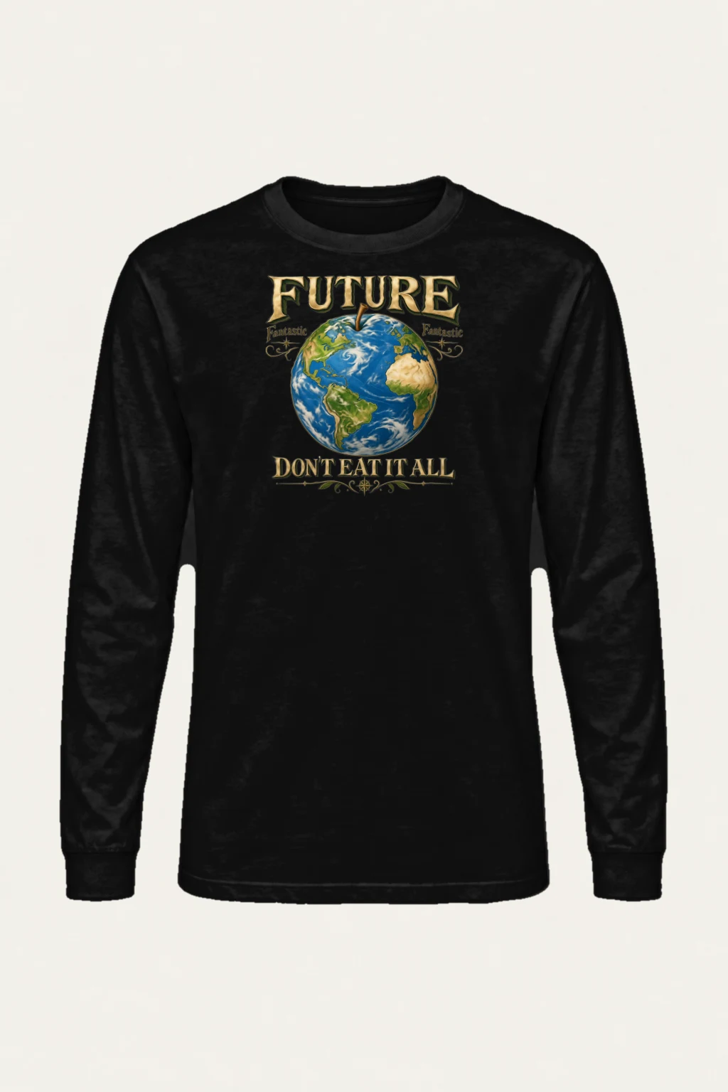 "Future Fantastic Globe" Unisex Longsleeve T-shirt | Gildan 2400