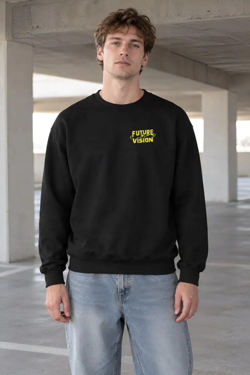 "Future Retro Vision" Heavy Blend Unisex Crewneck Sweatshirt