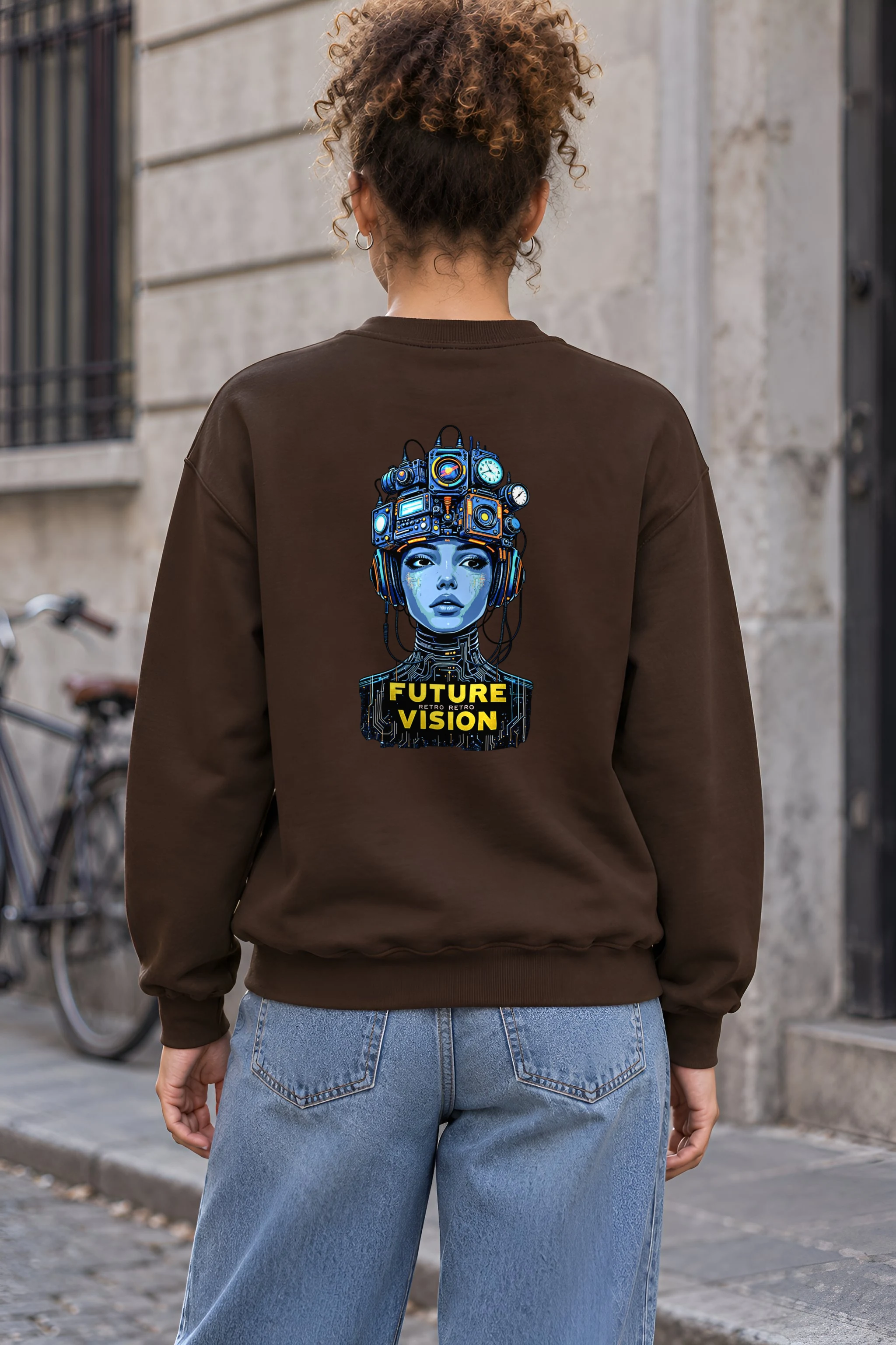 "Future Retro Vision" 1 Crewneck Sweatshirt