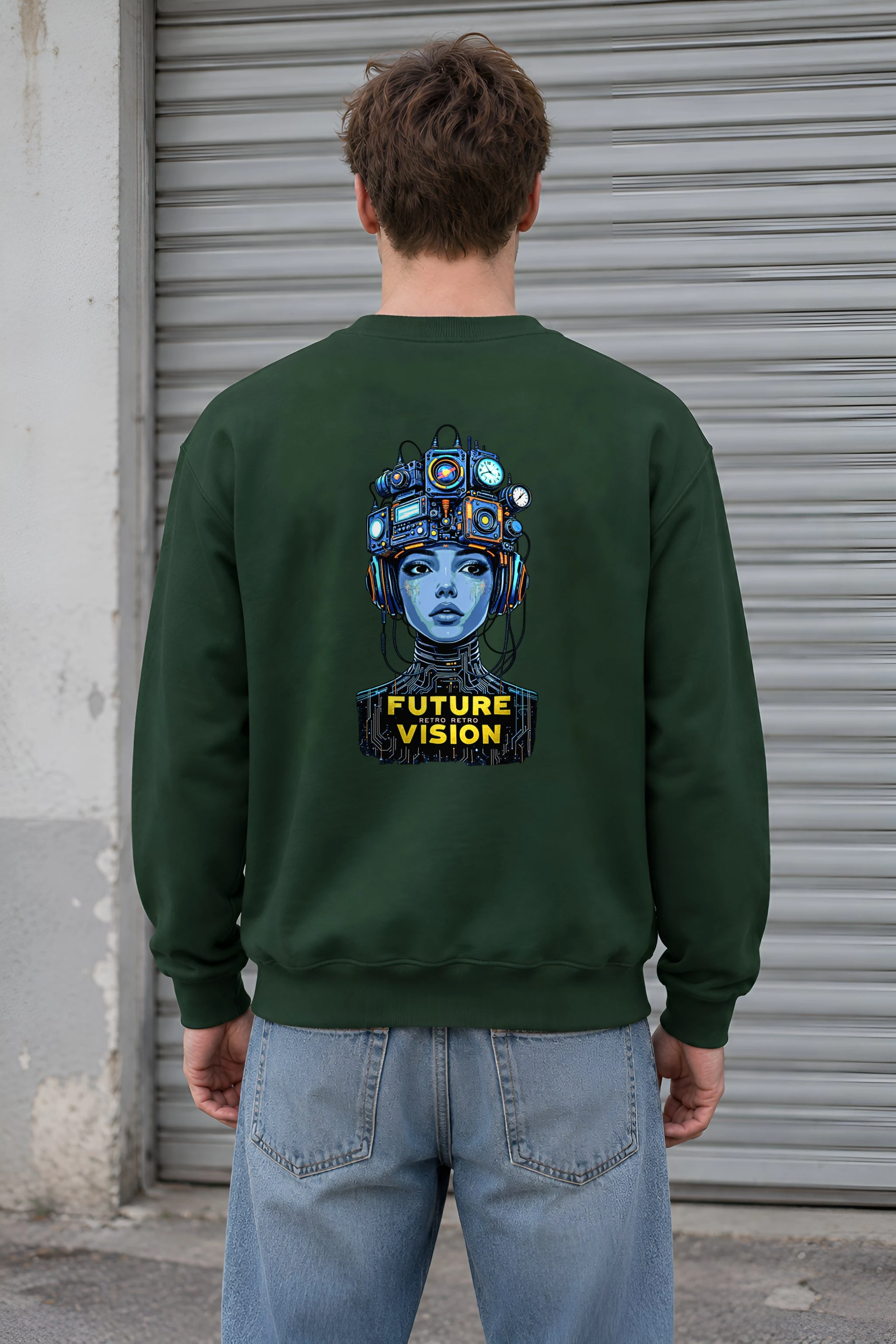 "Future Retro Vision" 1 Crewneck Sweatshirt