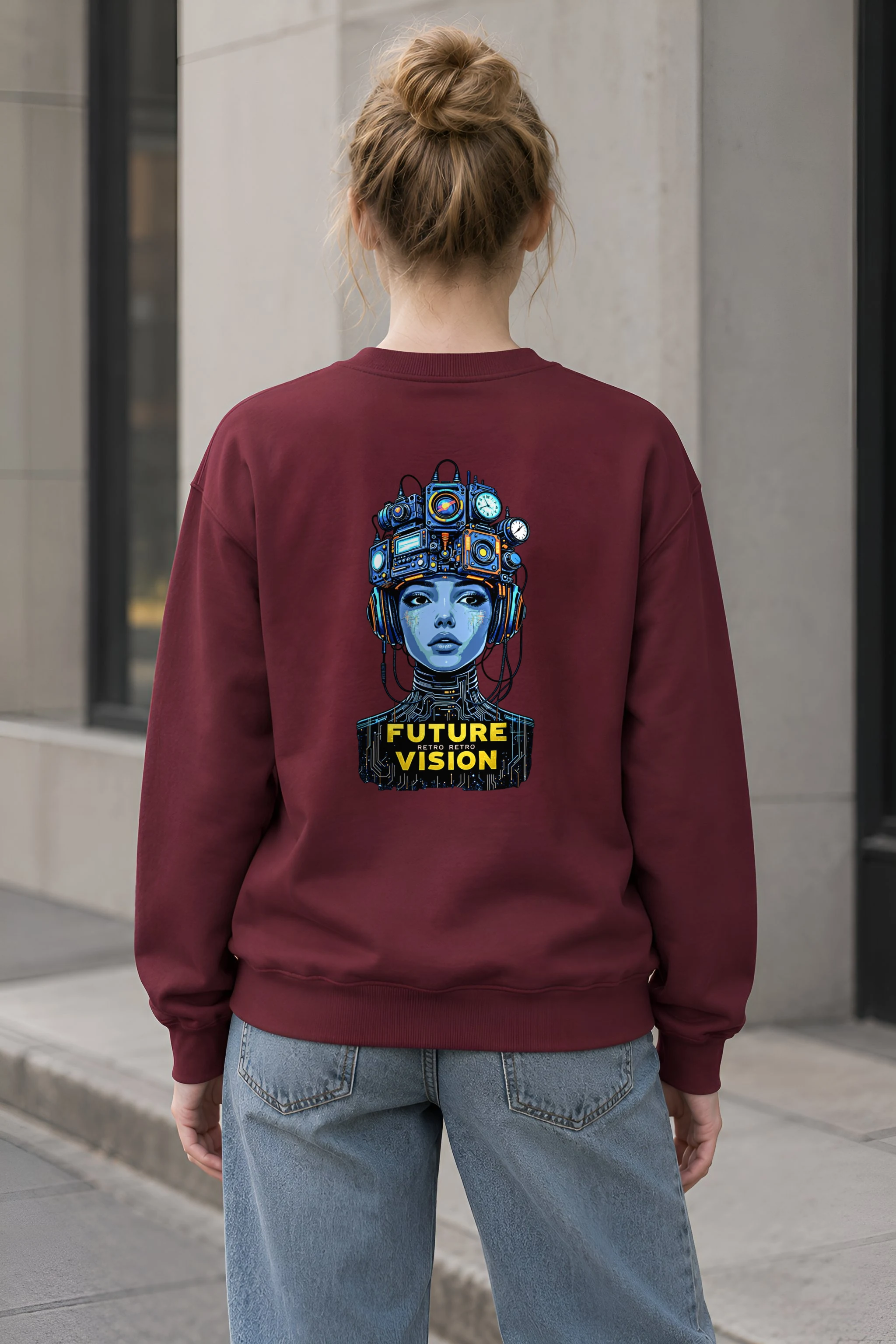 "Future Retro Vision" 1 Crewneck Sweatshirt