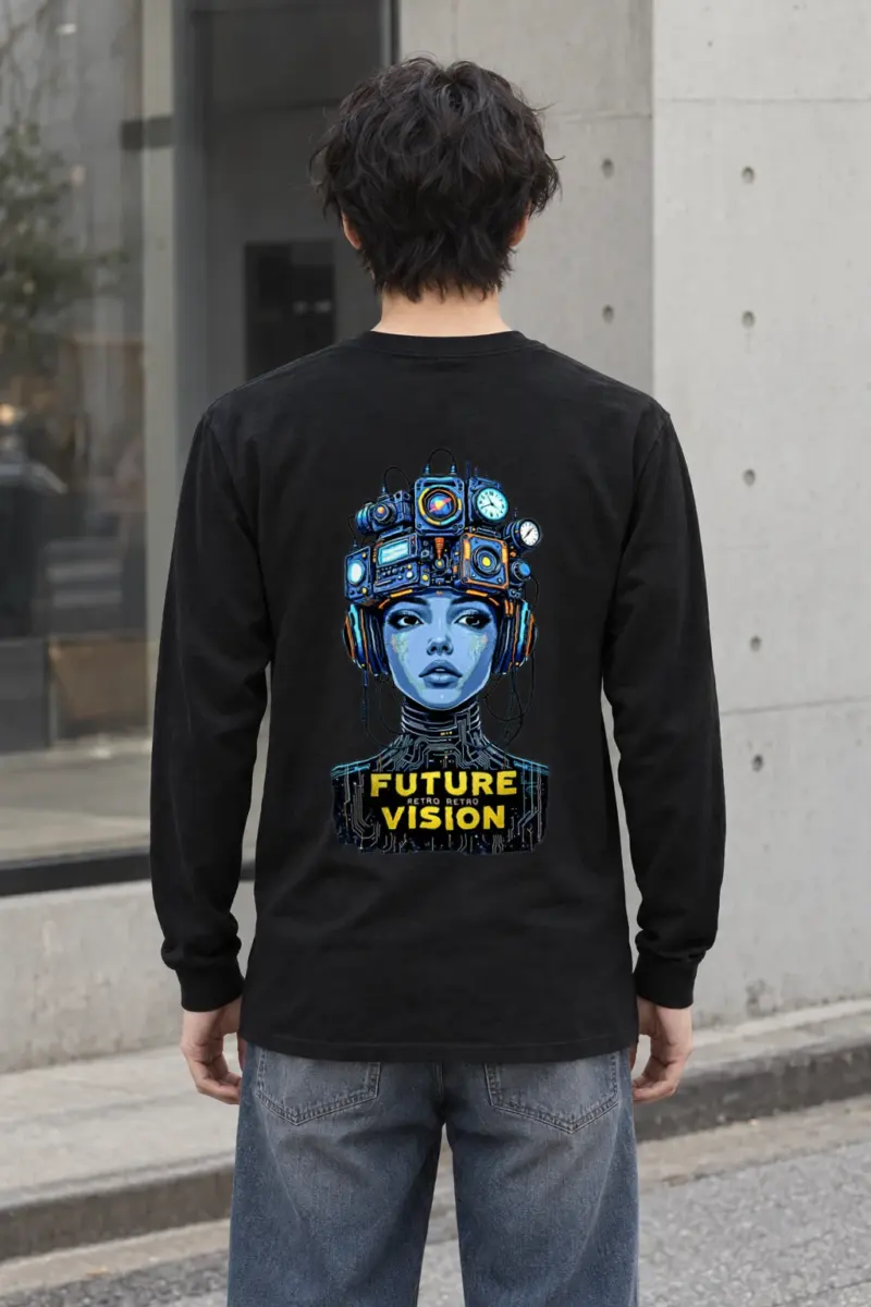 "Future Retro Vision" Unisex Longsleeve T-shirt