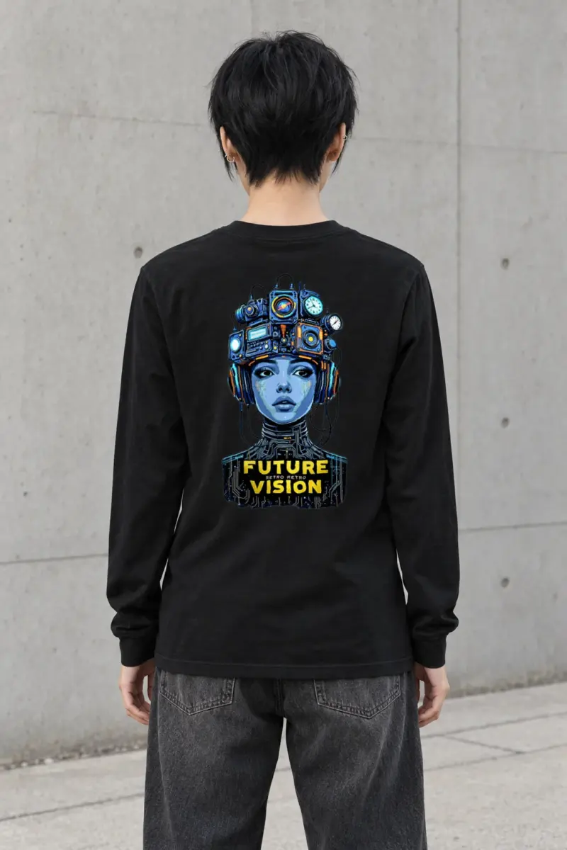 "Future Retro Vision" Unisex Longsleeve T-shirt
