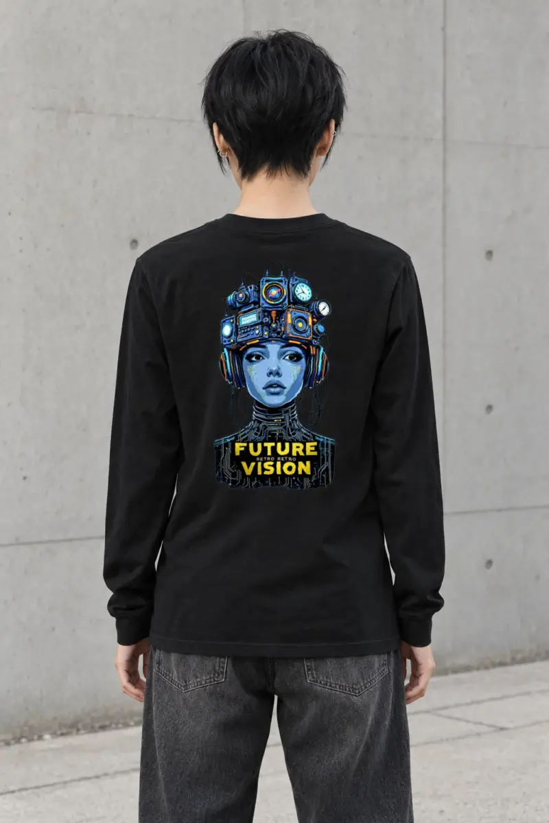 "Future Retro Vision" Unisex Longsleeve T-shirt